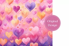 Pastel Tumbler Sublimation, Valentine's Day Tumbler Wrap PNG Product Image 2