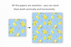 Lemons Seamless Pattern, Digital Paper Product Image 2