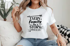 Every family has a story welcome to ours Family Quotes SVG Product Image 2