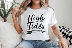 High Tides Good Vibes SVG Design, Summer &amp; Beach SVG Design Product Image 2