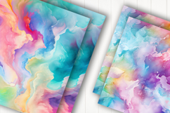 Watercolor Marble Digital Paper Product Image 2