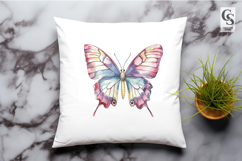 Colorful Watercolor Butterfly Clipart Sublimation PNG Product Image 2
