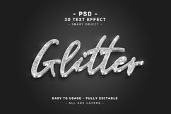 5 pack 3d glitter colors text style effect vol.1 Product Image 3