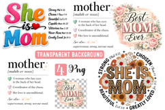 Mother's Day Sublimation Designs,Mom Christian Shirt Design Product Image 1
