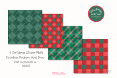 Christmas Winter Plaid Seamless Pattern Product Image 2