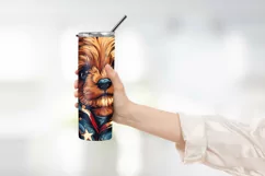 Patriotic dog 4th of July Tumbler Wrap Design Product Image 2
