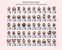 The Baby Hairstyles Clipart Bundle Product Image 2