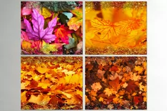 Autumn leaves, Fall | 9 Skinny Tumbler Sublimation designs Product Image 2