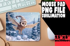 Owl Sublimation MoBird-Themed Owl Mousepad Product Image 1