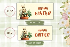 Cartoon Easter Bunny Mug Template, Happy Easter Mug Design Product Image 2