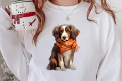Cold Weather Dogs Sublimation Clipart, Christmas PNG Product Image 2