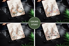 Watercolor Flowers Earrings, White Peony Earring Designs Product Image 2