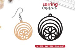 Earring Lasercut SVG - Lasercut Template Product Image 3