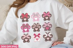 Paw Feet PNG, Coquette Valentines Day Sublimation PNG Product Image 1