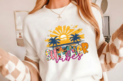 Summer Vibes PNG sublimation |Beach &amp; Summer PNG T-Shirt Product Image 3