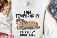 I Am Temporarily PNG, Funny Sarcastic Sublimation Product Image 3