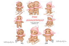 Pink Winter Gingerbread Set Product Image 1