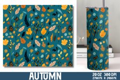 Fall Autumn Tumbler PNG Bundle, Autumn Tumbler Wrap Bundle Product Image 3