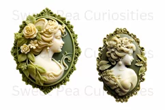 Victorian, Cameo, Junk Journal, PNG, Clipart, Ephemera Product Image 2
