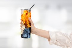 watercolor Blooming flower tumbler warp sublimation Product Image 2