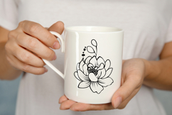 Line art Flowers and Wreath Product Image 2