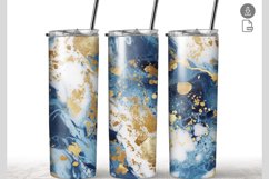 Glitter Marble 20 oz Tumbler Wrap Sublimation Product Image 1