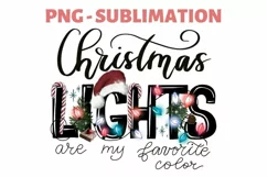 Christmas Lights Png | My Favorite Color | Hand Drawn Xmas Product Image 3