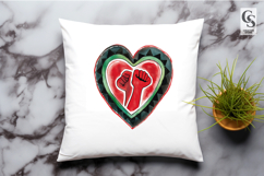 Unity Heart Fist Clipart Sublimation PNG Product Image 2