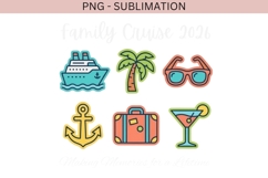 Family Cruise 2026 PNG Sublimation | Cruise Vacation Shirt Product Image 3