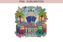 Girls trip png design for T-shirts Product Image 2