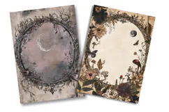 Mystical Gothic Junk Journal Pages Product Image 2