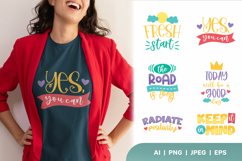 Uplifting, Motivational Quotes Colorful Lettering Set Product Image 2