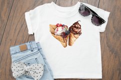 Watercolor Ice Cream Sublimation Bundle PNG Product Image 2