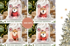 Christmas Dog Santa Sack, Winter Santa Sack Designs Product Image 2