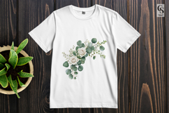 Watercolor Rose Bouquet Clipart Sublimation PNG Product Image 2