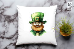 Watercolor Leprechaun Portrait Clipart Sublimation PNG Product Image 2