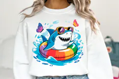 Cute Shark svg Design | Svg Cut Files | Shirt Svg Product Image 1