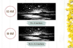 Night Sky Mug Wrap Design, Cosmic Mug Sublimation, Night Mug Product Image 2