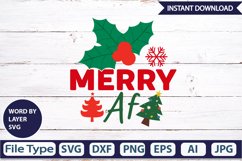 Merry Af SVG Cut File Product Image 2