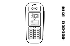 POS Terminal Processes Payment for Coloring Product Image 1