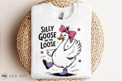 Cartoon Goose In Boots Funny Animal Sublimation PNG Product Image 2