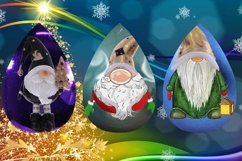 Earrings with dwarfs l 6 designs of teardrop earrings, PNG Product Image 3