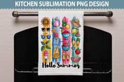 Summer Kitchen Towel Design - Summer Sublimation PNG Product Image 1