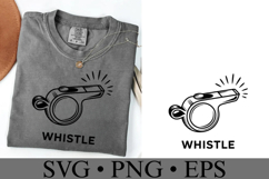Whistle Svg | Game Day Svg | Sport Svg | Shirt Svg Product Image 1