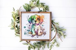 Dog Watercolor clipart. Cute Puppies Product Image 3