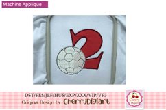 Soccer sports Numbers machine embroidery bundle 1555B Product Image 3