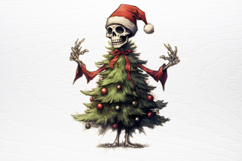 Christmas Skeleton Sublimation PNG Product Image 2