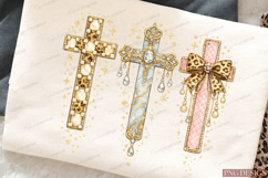 Christian Cross Bundle PNG Design | Floral Marble Leopard Product Image 2