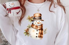 Gold Christmas Watercolor Clipart Sublimation, Christmas PNG Product Image 2