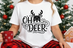 Oh Deer Svg, Christmas Reindeer Svg, Kids Christmas Svg. Product Image 3